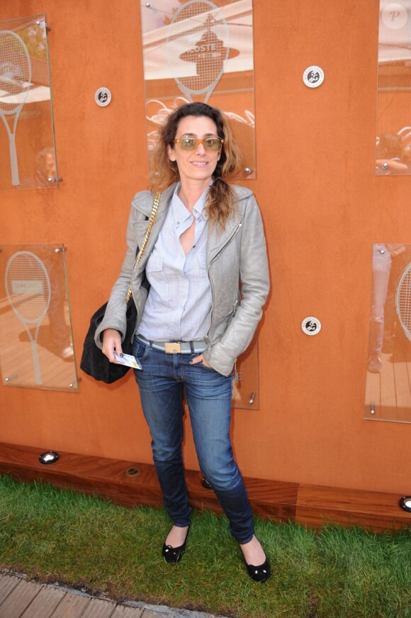 Mademoiselle Agnès au tournoi de Roland-Garros, le 8 juin 2012.
