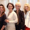 Mademoiselle Agnès, Karine Blouët, Vanessa Bruno et Alexandra Golovanoff lors d'un cocktail organisé jeudi 7 juin 2012 dans la boutique Vanessa Bruno pour célébrer l'art de vivre sur Paris Première (mode, décoration, gastronomie...)
