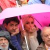 Adriana Karembeu et André Ohanian lors de la finale de Roland-Garros entre Rafael Nadal et Novak Djokovic le 10 juin 2012 à Paris