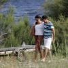 Promenade romantique à Minorque, Espagne, pour Raul et sa femme, le 10 juin 2012