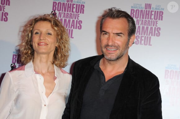 Jean Dujardin et Alexandra Lamy à l'avant-première du film Un bonheur n'arrive jamais seul, à Paris le 15 juin 2012