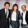 Gad Elmaleh, Sophie Marceau et Maurice Barthélémy à l'avant-première du film Un bonheur n'arrive jamais seul, à Paris le 15 juin 2012