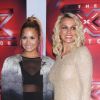 Britney Spears et Demi Lovato à San Francisco pour une journée d'auditions de X Factor, le samedi 16 juin 2012.