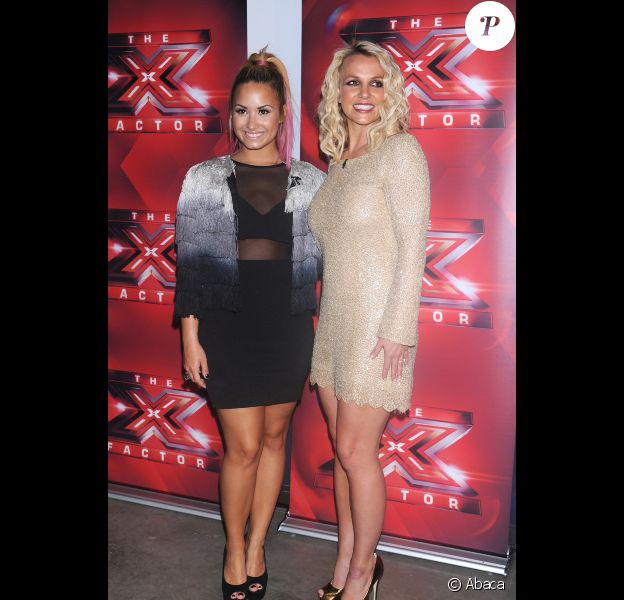 Britney Spears et Demi Lovato à San Francisco pour une journée d'auditions de X Factor, le samedi 16 juin 2012.