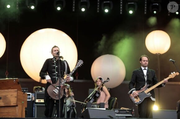 Le groupe islandais Sigur Rós en concert à Arras, le 5 juillet 2008.