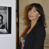 Mathilda May à l'inauguration de l'exposition Juste Humain, à la galerie Saint Germain de l'université Paris Descartes, le 18 juin 2012.