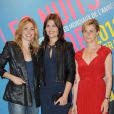 Julia Gayet, Marina Hands et Anne Consigny lors du dîner des Nuits en Or, le 18 juin 2012 à Paris.