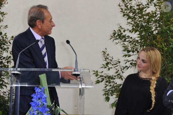 Bertrand Delanoë à l'inauguration du square Alain-Bashung, dans le 18e arrondissement de Paris, le 21 juin 2012.