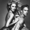 Candice Swanepoel et Dmitriy Tanner pour Versace Jeans automne-hiver 2012-2013, photographiés par Mert & Marcus.