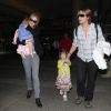 Nicole Kidman revient de Syndney avec sa famille où elle a fêté ses 45 ans. A l'aéroport de Los Angeles le 22 juin 2012.