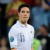 Samir Nasri lors de la défaite de l'équipe de France en quart de finale de l'Euro 2012 face à l'Espagne (2-0) le 23 juin 2012 à Donetsk