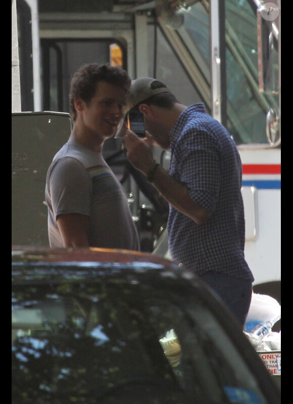 Zachary Quinto et Jonathan Groff photographiés dans le quartier de West Village, à New York City, le vendredi 22 juin 2012.