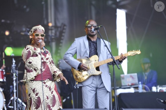 Amadou et Mariam au festival Solidays à Paris, le 24 juin 2012.