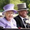 La reine Elizabeth II et et son époux le prince Philip lors de la Royal Ascot à Ascot le 23 juin 2012