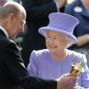 La reine Elizabeth II et et son époux le prince Philip lors de la Royal Ascot le 23 juin 2012