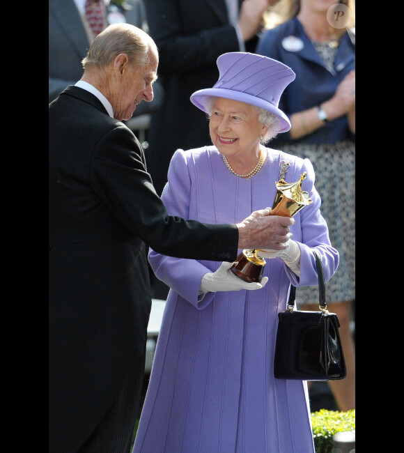 La reine Elizabeth II et et son époux le prince Philip lors de la Royal Ascot le 23 juin 2012