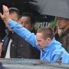 Franck Ribéry lors de l'arrivée de l'équipe de France au Bourget le dimanche 24 juin 2012 après son élimination de l'Euro