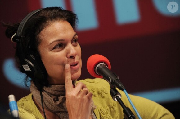 Isabelle Giordano dans les studios de France Inter, le 28 janvier 2011.