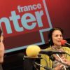 Isabelle Giordano dans les studios de France Inter, le 28 janvier 2011.