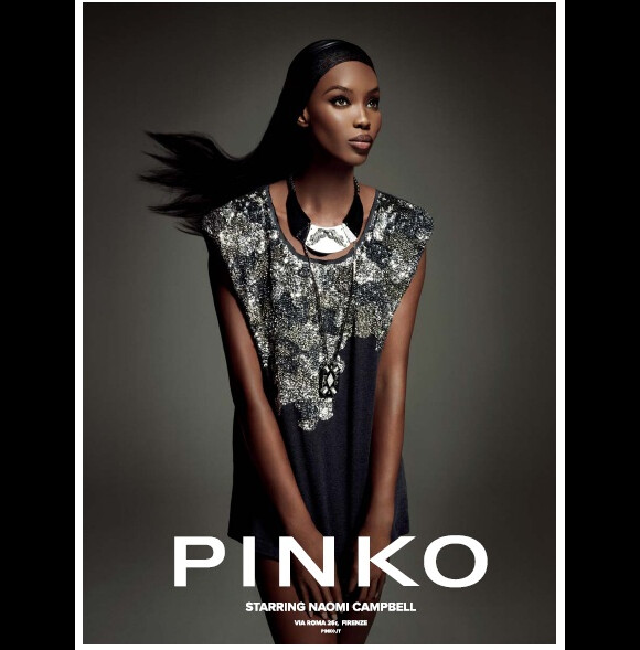 Naomi Campbell pose pour la campagne automne-hiver 2013 de Pinko.