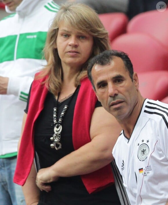 Les parents de Sami Khedira durant la demi-finale de l'Euro 2012 perdue par l'Allemagne face à l'Italie, le 28 juin 2012 à Varsovie, en Pologne