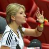 Sandra Schoenig durant la demi-finale de l'Euro 2012 perdue par l'Allemagne face à l'Italie, le 28 juin 2012 à Varsovie, en Pologne