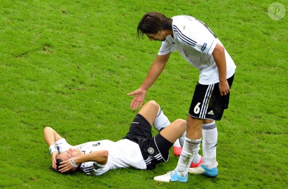 Sami Khedira durant la demi-finale de l'Euro 2012 perdue par l'Allemagne face à l'Italie, le 28 juin 2012 à Varsovie, en Pologne