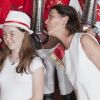 La princesse Alexandra de Hanovre et sa maman la princesse Caroline de Monaco avec les vainqueurs du Pro-Am Cup de Monaco, prestigieuse épreuve du Jumping de Monaco sponsorisée par Jaeger LeCoultre, le 29 juin 2012.