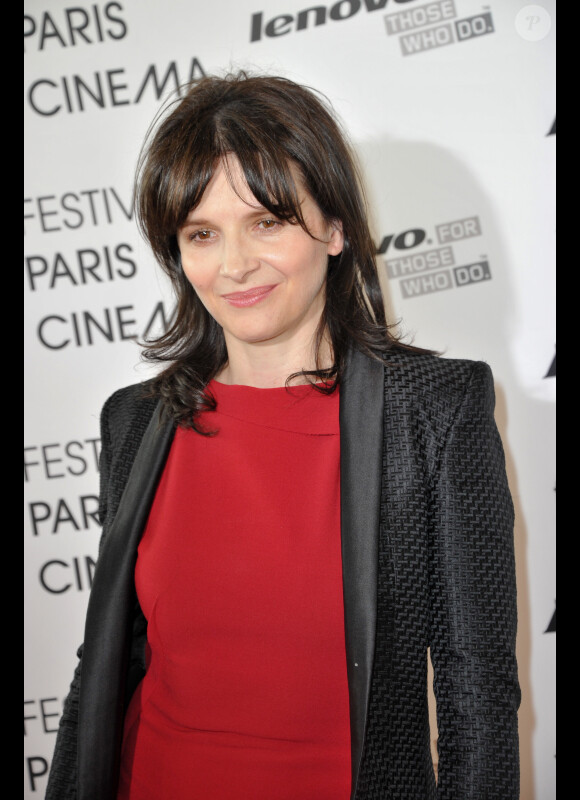 Juliette Binoche lors de l'avant-première du film A coeur ouvert durant le festival Paris Cinéma le 1er juillet 2012