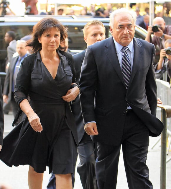 Dominique Strauss-Kahn et Anne Sinclair le 23 août 2011 à New York