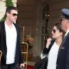 Lea Michele et Cory Monteith quittent leur hôtel parisien le 3 juillet 2012