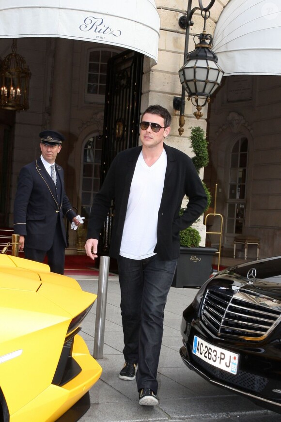 Lea Michele et Cory Monteith quittent leur hôtel parisien le 3 juillet 2012