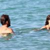 Stephen Dorff et sa petite amie Katharina Damm dans l'eau à Saint-Tropez le 8 juillet 2012