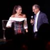 Marc Toesca était maître de cérémonie du gala. La princesse Stéphanie et son look flamenco lors du dîner-concert annuel au profit de Fight Aids Monaco, au Sporting d'été, le 9 juillet 2012. L'événement a été rythmé par Chico and the Gypsies.