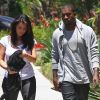 Kanye West et Kim Kardashian font du shopping à Woodlands Hills le 9 juillet 2012