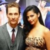 Camila Alves et Matthew McConaughey à la première de Magic Mike à Londres le 10 juillet 2012
