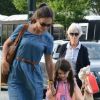 Katie Holmes et Suri Cruise, accompagnée de sa grand-mère, à New York le 10 juillet 2012