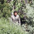 Tom Cruise sur le tournage du film Oblivion en Californie le 10 juillet 2012