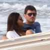 Iker Casillas et Sara Carbonero profitent de la douceur de Miami avec une petite promenade en amoureux le 11 juillet 2012