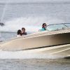 Iker Casillas et Sara Carbonero profitent de la douceur de Miami avec une promenade en bateau le 11 juillet 2012