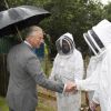 Le prince Charles en visite de la Community Farm de Swansea le 12 juillet 2012, lors de sa tournée d'été annuelle au Pays de Galles.