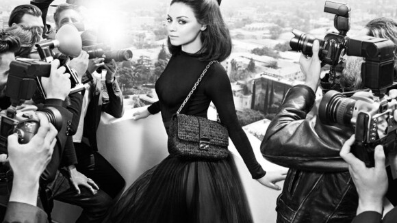 Mila Kunis divine star sixties pour Dior