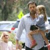 Ben Affleck et ses filles Seraphina et Violet, le 3 juillet 2012