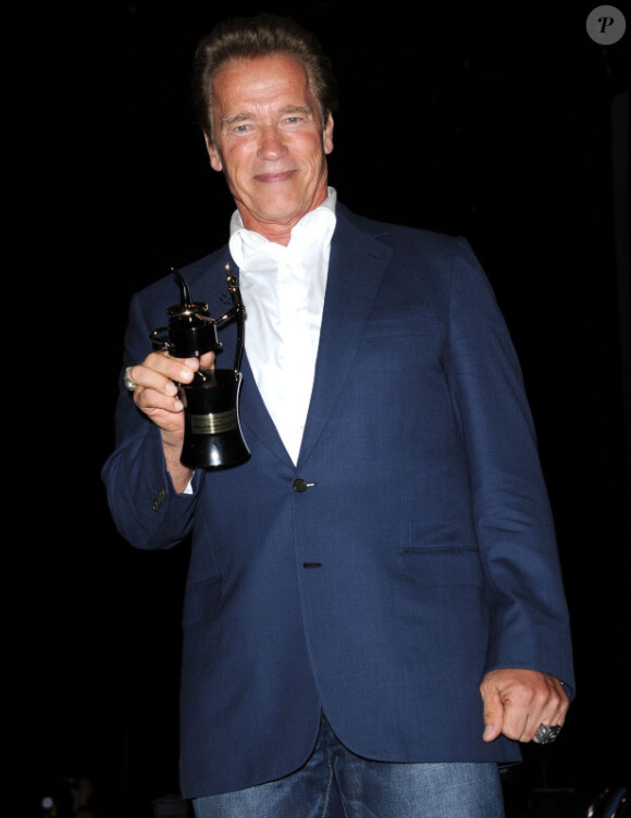 Arnold Schwarzenegger lors de la présentation d'Expendables 2 au Comic Con de San Diego, le 12 juillet 2012.
