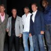 Dolph Lundgren, Sylvester Stallone, Randy Couture, Arnold Schwarzenegger et Terry Crews lors de la présentation d'Expendables 2 au Comic Con de San Diego, le 12 juillet 2012.