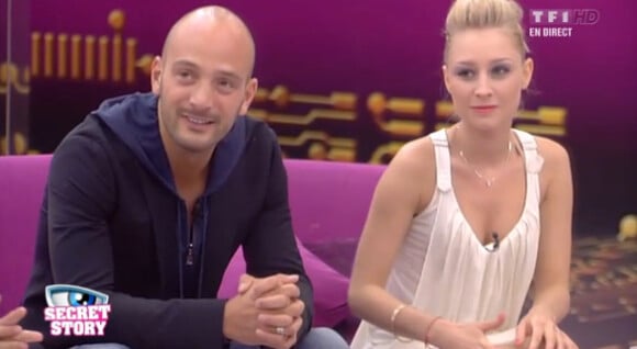 Virginie et Kevin dans l'hebdo de Secret Story 6 le vendredi 13 juillet 2012 sur TF1