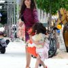 Katie Holmes et la petite Suri à New York, le 14 juillet 2012