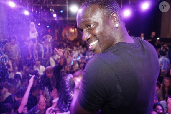 Akon au Gotha Club à Cannes. Le 14 juillet 2012.