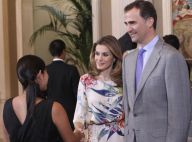 Princesse Letizia : Petite robe fleurie pour intérim de charme avec Felipe