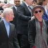 Keith Richards et Charlie Watts à l'inauguration de l'exposition Rolling Stones à la Somerset House, Londres, le 12 juillet 2012.